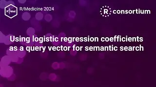 Using logistic regression coefficients as a query vector for semantic search