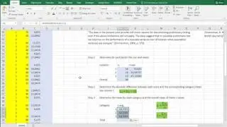 Excel - Levene test for variances