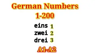 German number 1 200 || #germannumbers #germanlanguage #germanforbeginners #goethea1listening #german