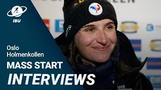 World Cup 23/24 Oslo-Holmenkollen: Women Mass Start Interviews