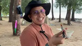 Berkelah Di Pantai Puteri | Hujan Turun Cuaca Mendung Dan Sejuk