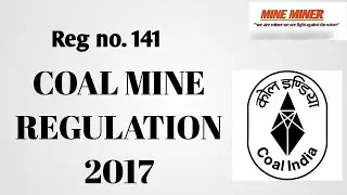 Coal mine regulation 2017 || Reg no. 141 important for gas testing exam