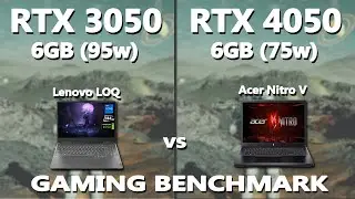 RTX 4050 (75w) vs 3050 6GB (95w) Gaming Test | Lenovo LOQ vs Acer Nitro V Gaming Benchmark |