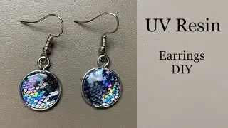UV Resin Tutorial Earrings / UV reçine küpe tasarımı