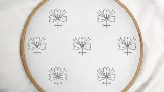All Over Floral Clover Pattern Design (Hand Embroidery)