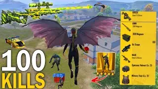 100 KILLS!🔥 IN 2 MATCHES FASTEST GAME PLAY with/ FAST SKINS 😍 Pubg Mobile