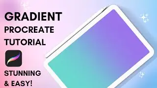 How to make gradient in procreate, procreate digital art tutorial