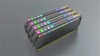 Dominator RGB DDR4 Ram In Blender...