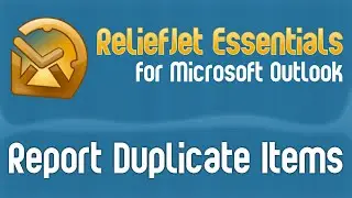 How to Get Report on Duplicate Outlook Items