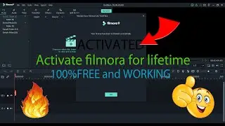 ACTIVATE  WONDERSHARE  FILMORA 9  FOREVER (FULL LIFETIME ACTIVATION )  FOR FREE !!