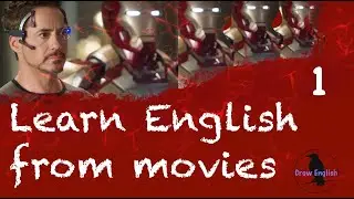 Learn English with Movies /Iron Man part 1.  Improve Spoken English Now. Talk like a native speaker!