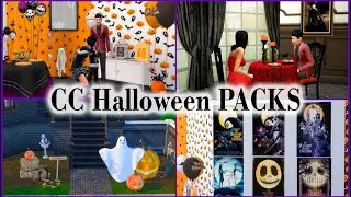 Los sims 4 CC Halloween! 🎃Packs de decoración🦇👻