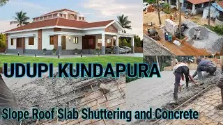 Udupi Kundapura Style House | Slope Roof Slab Structure and Concrete | G2H ART