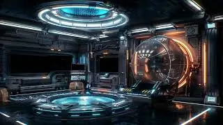 Spaceship Science Lab Sci-Fi Ambiance for Sleep, Study, Relaxation