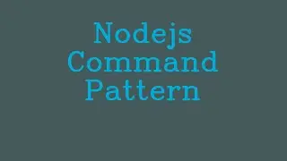 Nodejs Command pattern && NoTalk