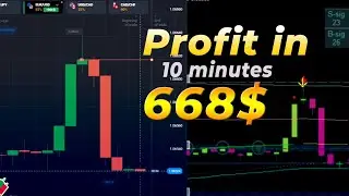 Profit in 10 minutes 668$ || Binary Option || Quotex || Mt4 mt4 free indicators