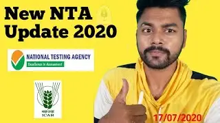 New NTA Update 2020 | NEET JEE | ICAR 2020