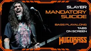 Slayer - Mandatory Suicide | Bass Backing Track w/tab | Playalong | Tom Araya