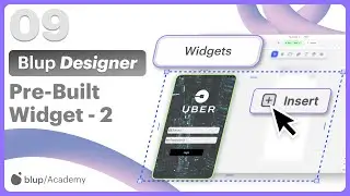 How to Create a Login Screen and Map View in a Blup App Using Pre-Built Widgets? | App Development