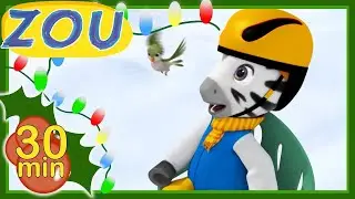 Zou in English 🎄PLAYING IN THE SNOW☃️ 30 min COMPILATION 🎁Cartoons for kids