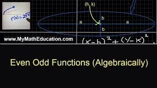 Even and Odd Functions (Algebraically)