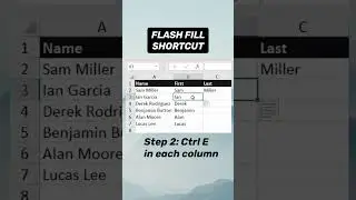 Flash Fill in Excel