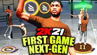 FIRST PARK GAME NEXT GEN! Slasher Dunks EVERYTHING ON 1V1 Court! NBA 2K21 Next Gen Park Gameplay