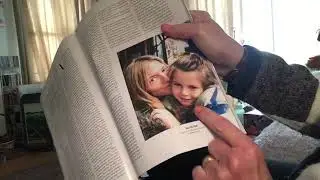 Asmr - relaxing page flip, glossy magazine (Vogue). Soft spoken