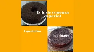 Fiz um bolo de cenoura especial, receita rápida e fácil.
