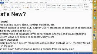SQL Server 2016 new features
