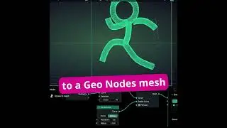 Blender Grease Pencil 3.0 Geo Nodes Stickman #animation #blender #greasepencil