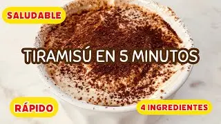 El postre mas Facil y Rapido: Tiramisu con solo 4 INGREDIENTES