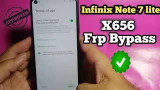 Infinix Note 7 lite || X656 || Frp Bypass Google account remove