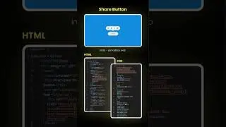 Day 46 - Social media share button #html #css #shorts #javascript
