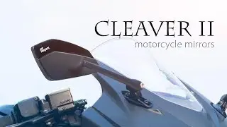 Motorcycle rear view mirrors upgrade KiWAV CleaverII detail demo fairing mount
