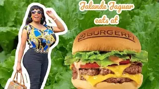 Jalande Jaguar eats at BurgerFi 🍔 😋