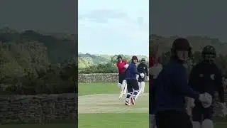 ALMOST KILLED THE SCORER! #cricket #gopro #cricketlover #villagecricket #fyp #foryoupage #batting
