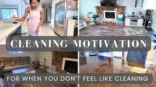 Clean With Me + Cook: How to Clean Your Home When You DON'T Feel Like It!