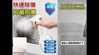 家中潮濕發黴，牆體，牆紙，木材，膠條的霉斑黴點怎麼清理，快用多功能除霉劑
