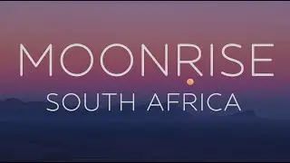 Full Moon Rising Over the Ocean | Cape Point’s Tranquil Night | 4K