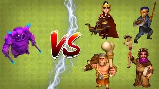 🔥Max PEKKA vs All Max Heroes🔥 Max level 8 Pekka vs All Max Heroes Clash of Clans