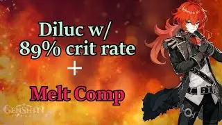 89% Crit Rate Diluc & My Roaming Team | Genshin Impact