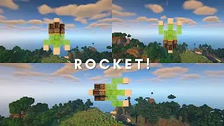 How to make Rocket in 3 Easy Ways in Minecraft!