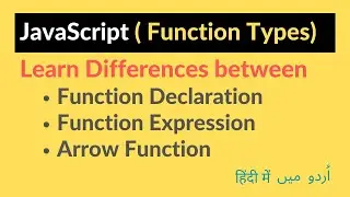 Types of functions in javascript? - Function Declarations vs Expressions