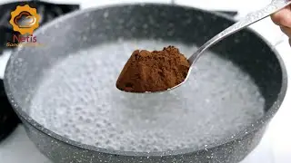 Add cocoa to boiling water! Simple ingredients! No bake! Simple oreo cookies in a pan! Nefis Sanal