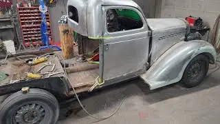 Building a truck out of a 1935 Plymouth Sedan... the fabrication continues