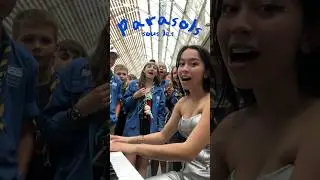 Des scouts chantent Imagine - Carbonne !! #piano #streetpiano #imagine #carbonne #pourtoi