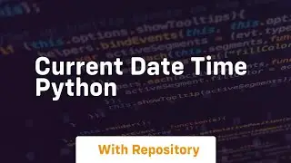 current date time python