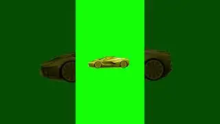 Gold Luxury Car Green Screen | 4K Animation | Free VFX for Editing 
