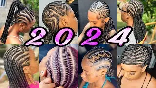 2024 New & Latest Cornrow Hairstyles For Black Women With Different Face Shapes & Hair Textures